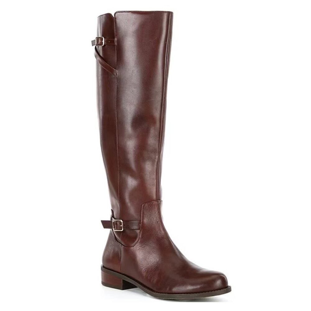 Gianni Bini Marion Buckle Soft Leather Tall Riding Boot